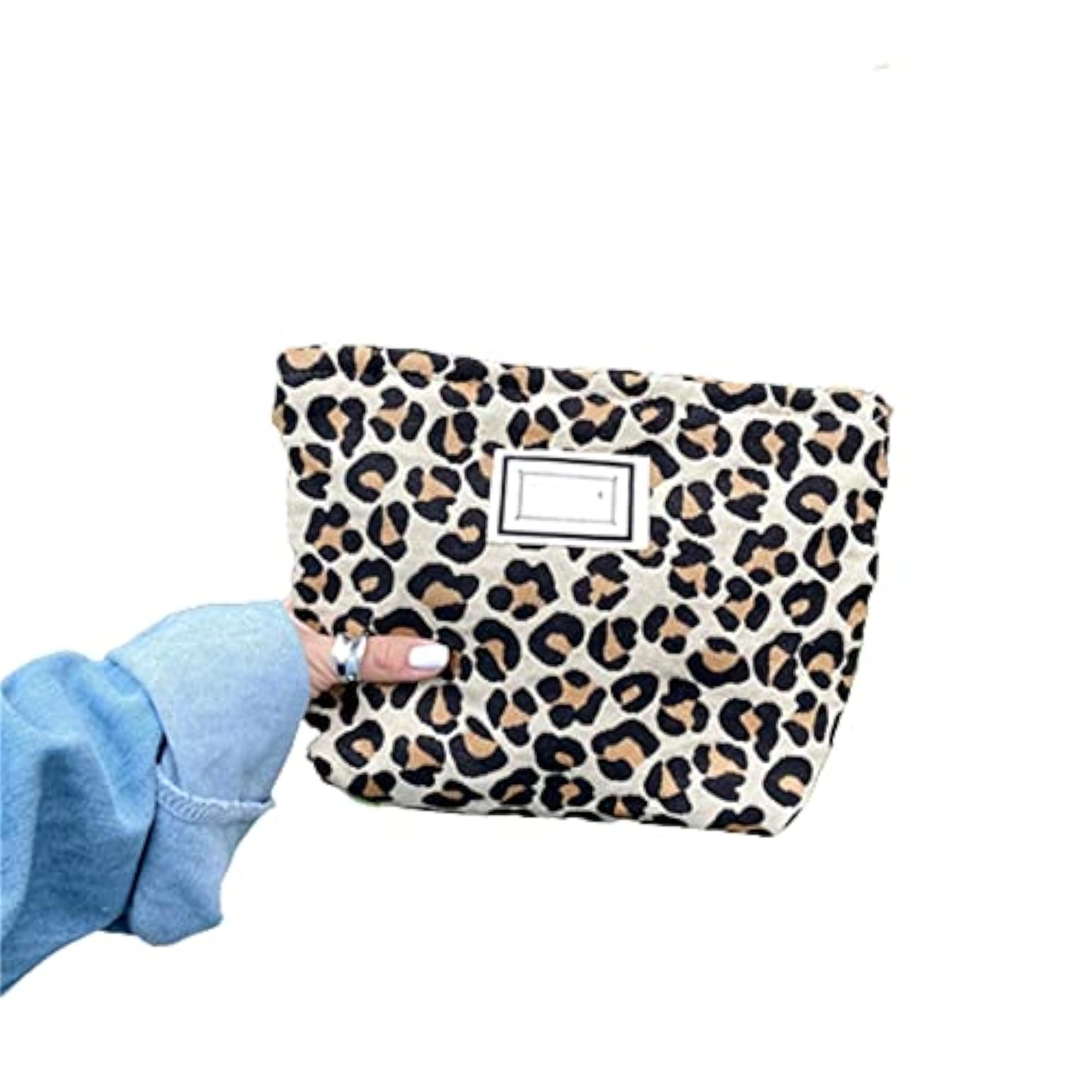 Canvas Zipper Makeup Bag, Travel Washing Pouch